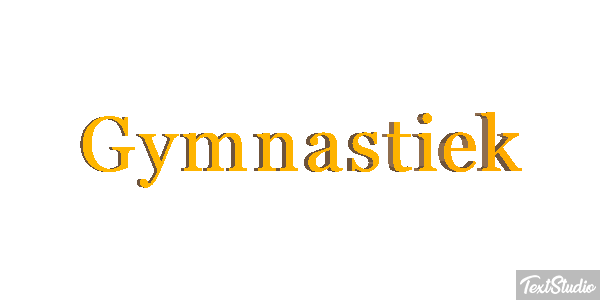 Gymnastiek Tekst effect
