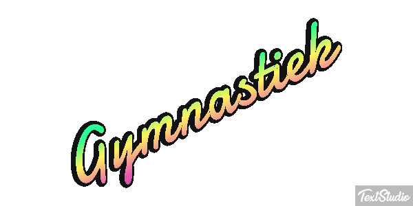 Gymnastiek Tekst effect