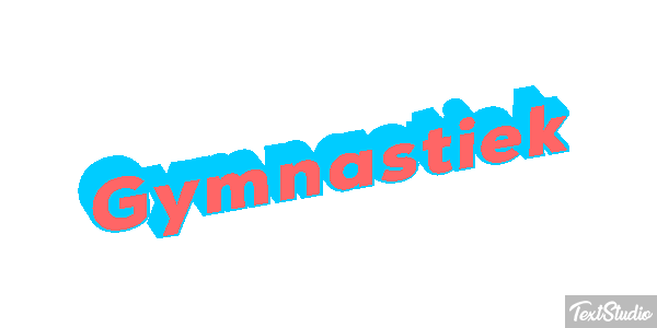 Gymnastiek Tekst effect