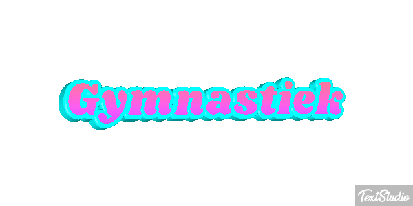 Gymnastiek Tekst effect