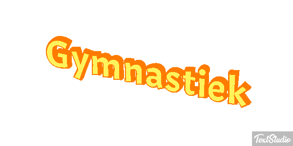 Gymnastiek Tekst effect