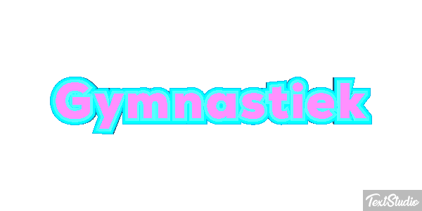Gymnastiek Tekst effect