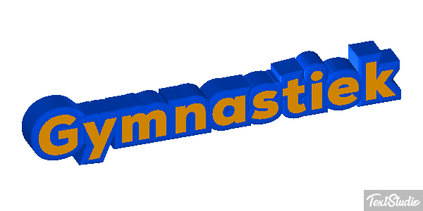 Gymnastiek Tekst effect