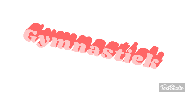 Gymnastiek Tekst effect