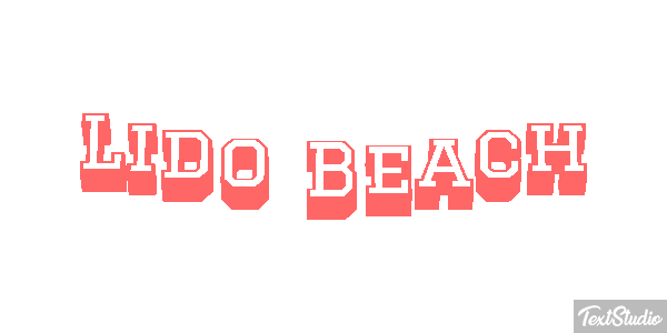 Lido Beach Efekt tekstowy