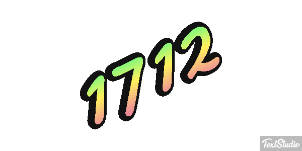 1712 Texteffekt