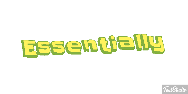 Essentially Text effect