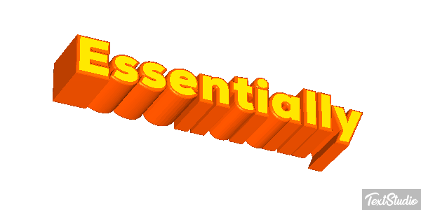 Essentially Text effect