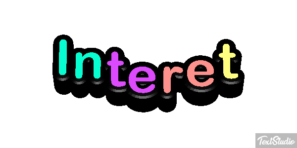 Intérêt Effet de texte