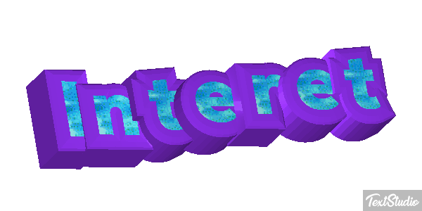 Intérêt Effet de texte