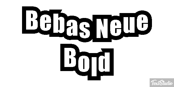 Bebas Neue Bold Efeito do texto