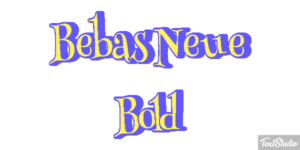 Bebas Neue Bold Efeito do texto