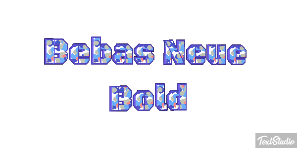 Bebas Neue Bold Efeito do texto