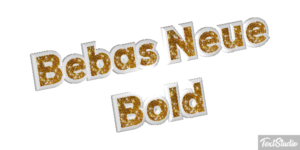 Bebas Neue Bold Efeito do texto