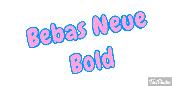 Bebas Neue Bold Efeito do texto
