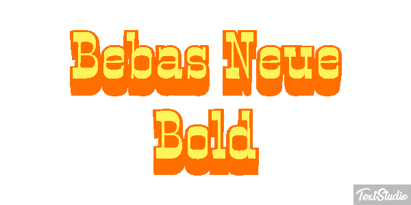 Bebas Neue Bold Efeito do texto