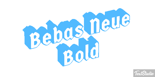 Bebas Neue Bold Efeito do texto