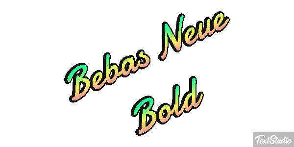 Bebas Neue Bold Efeito do texto