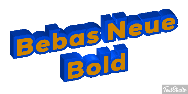 Bebas Neue Bold Efeito do texto