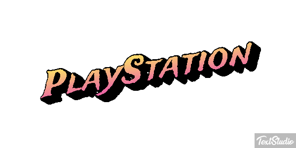 PlayStation Efecto de texto