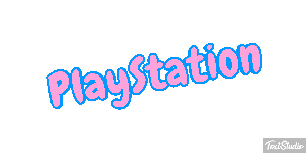 PlayStation Efecto de texto