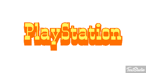 PlayStation Efecto de texto