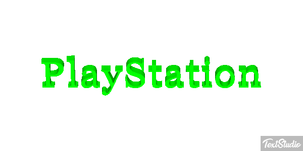 PlayStation Efecto de texto