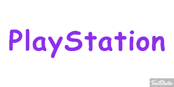 PlayStation Efecto de texto