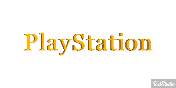 PlayStation Efecto de texto
