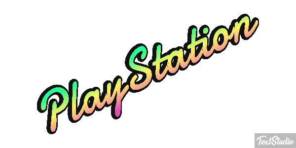 PlayStation Efecto de texto
