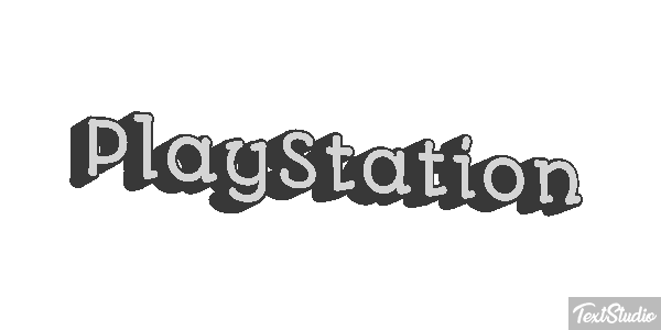 PlayStation Efecto de texto
