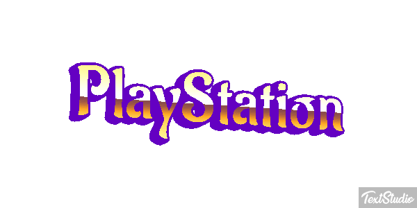 PlayStation Efecto de texto