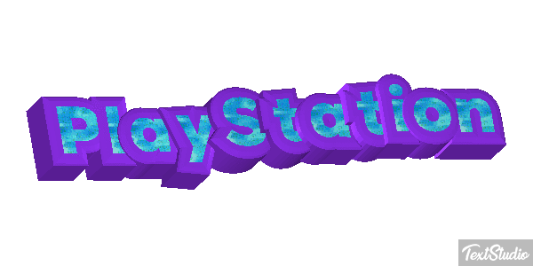 PlayStation Efecto de texto