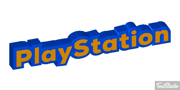 PlayStation Efecto de texto
