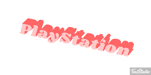 PlayStation Efecto de texto