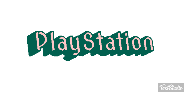 PlayStation Efecto de texto