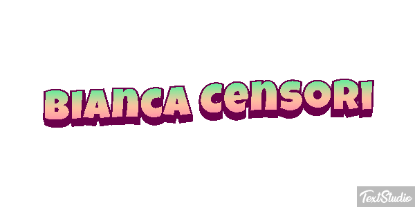 Bianca Censori Texteffekt
