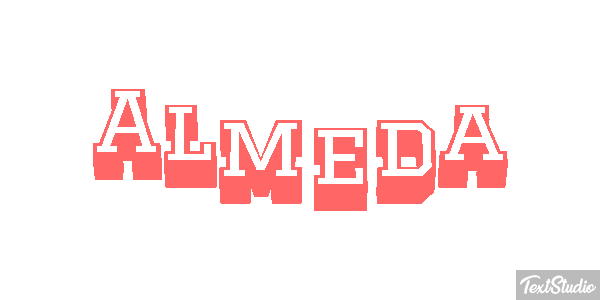Almeda Effetto testo