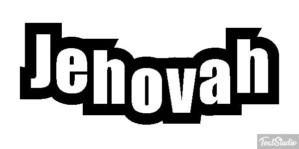 Jéhovah Text effect