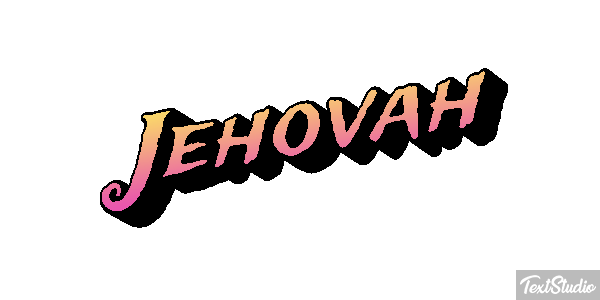 Jéhovah Text effect