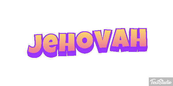 Jéhovah Text effect