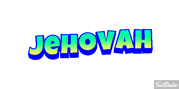 Jéhovah Text effect