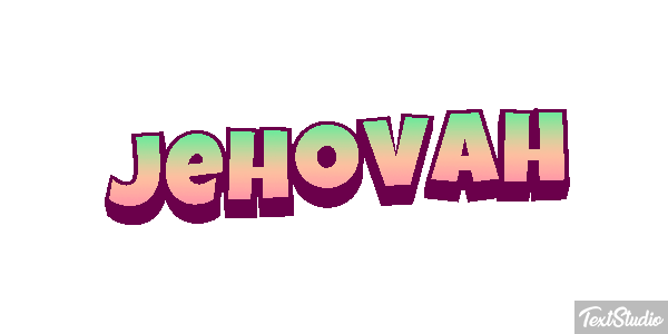 Jéhovah Text effect