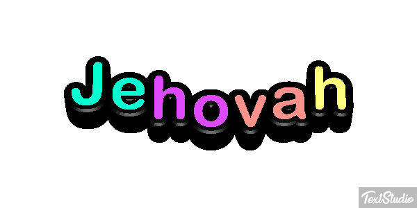 Jéhovah Text effect