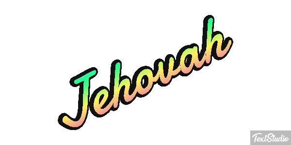 Jéhovah Text effect