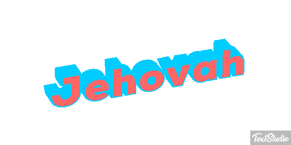 Jéhovah Text effect