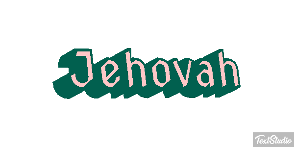 Jéhovah Text effect