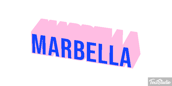 Marbella Tekst effect