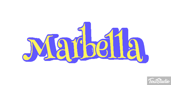 Marbella Tekst effect