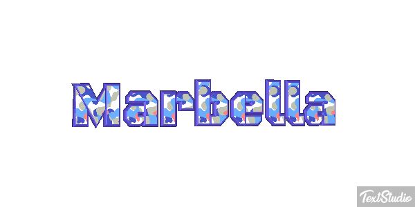Marbella Tekst effect